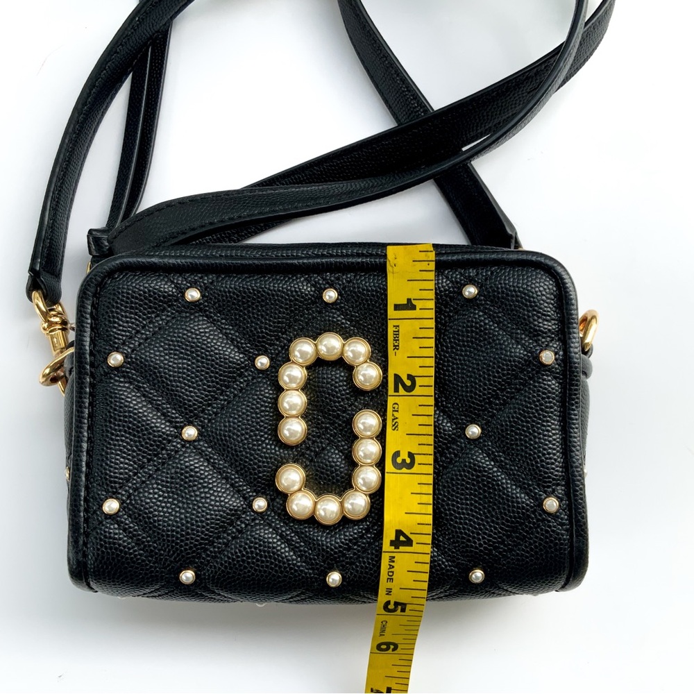 Marc Jacobs Softshot Pearl Quilted Crossbody Bag Black - Picture 5 of 8